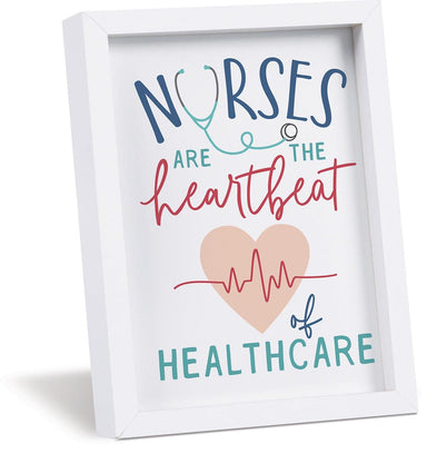 Nurses Are The Heartbeat Of Healthcare Mini Magnetic Frame - Pura Vida Books