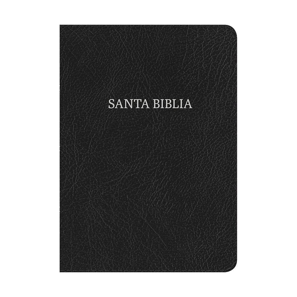 NVI Biblia Compacta Letra Grande negro, piel fabricada con índice - Pura Vida Books