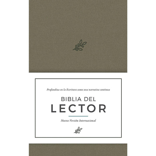 NVI Biblia del lector, olivo en tela - Pura Vida Books