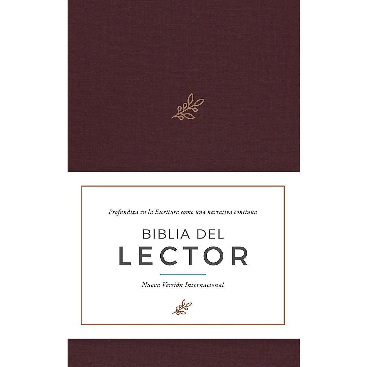 NVI Biblia del lector, vino en tela - Pura Vida Books