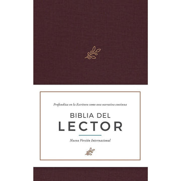 NVI Biblia del lector, vino en tela - Pura Vida Books