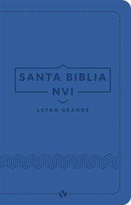 NVI Biblia Letra Grande Nueva Versión internacional azul - Pura Vida Books