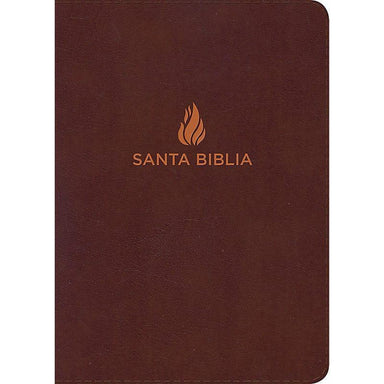 NVI Biblia Letra Grande Tamaño Manual marrón, piel fabricada con índice - Pura Vida Books