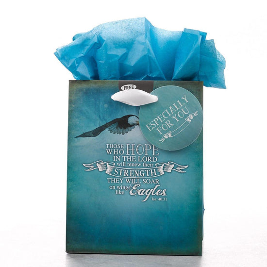 On Wings Like Eagles - Is 40:31 Small Gift Bag - Pura Vida Books