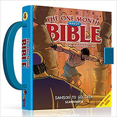 One Month Handy: Samson and Goliath - Bible Hardcover Board Book with Handle and Lock - Pura Vida Books