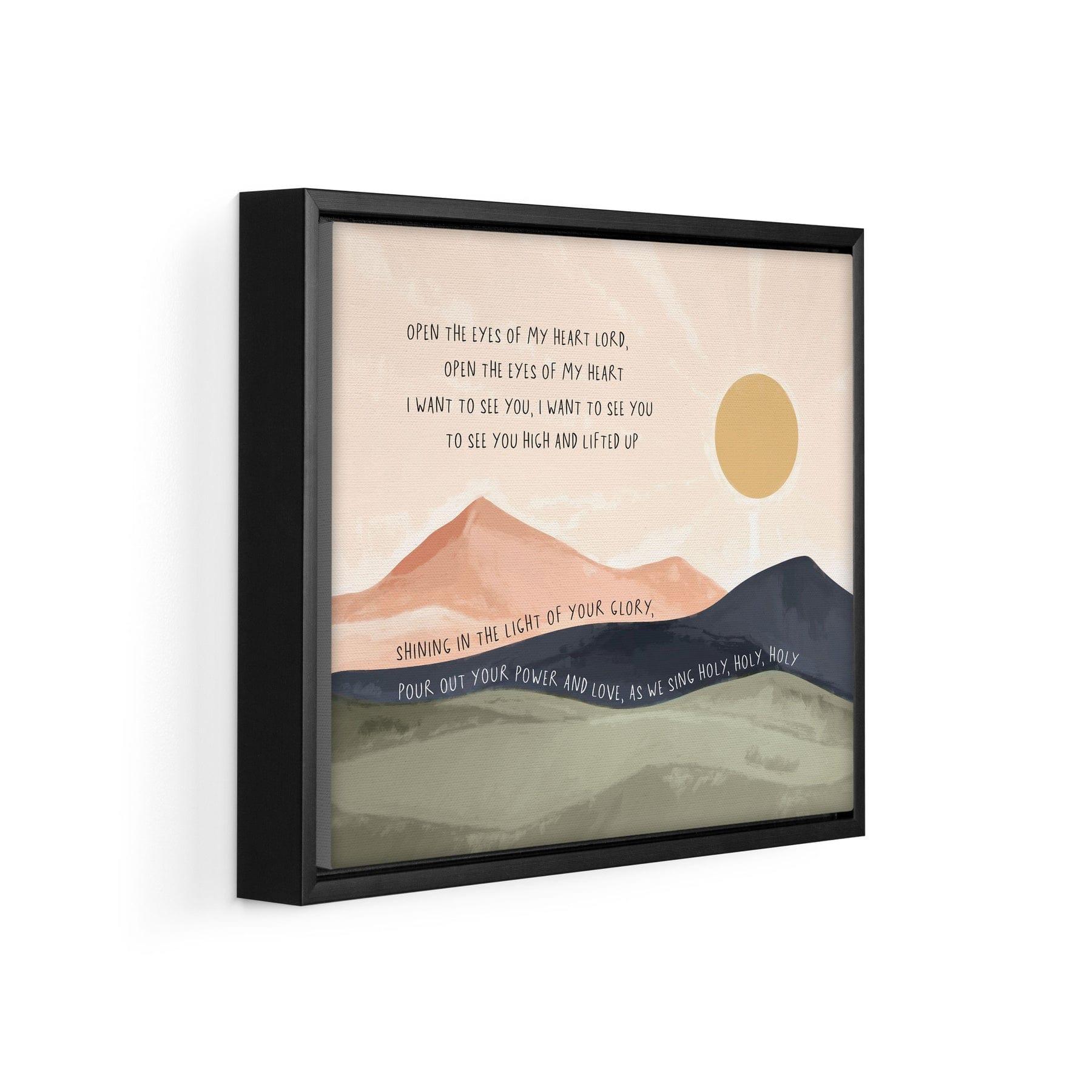 Open The Eyes Of My Heart Lord Framed Canvas - Pura Vida Books