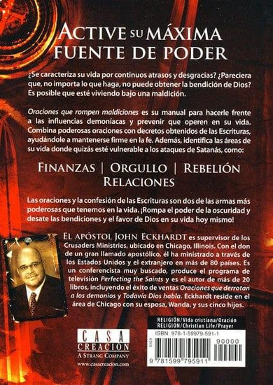 Oraciones Que Rompen Maldiciones - John Eckhardt - Pura Vida Books