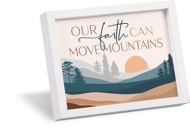 Our Faith Can Move Mountains Mini Magnetic Frame - Pura Vida Books