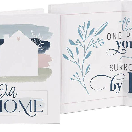 Our home - Mini wooden keepsake card - Pura Vida Books
