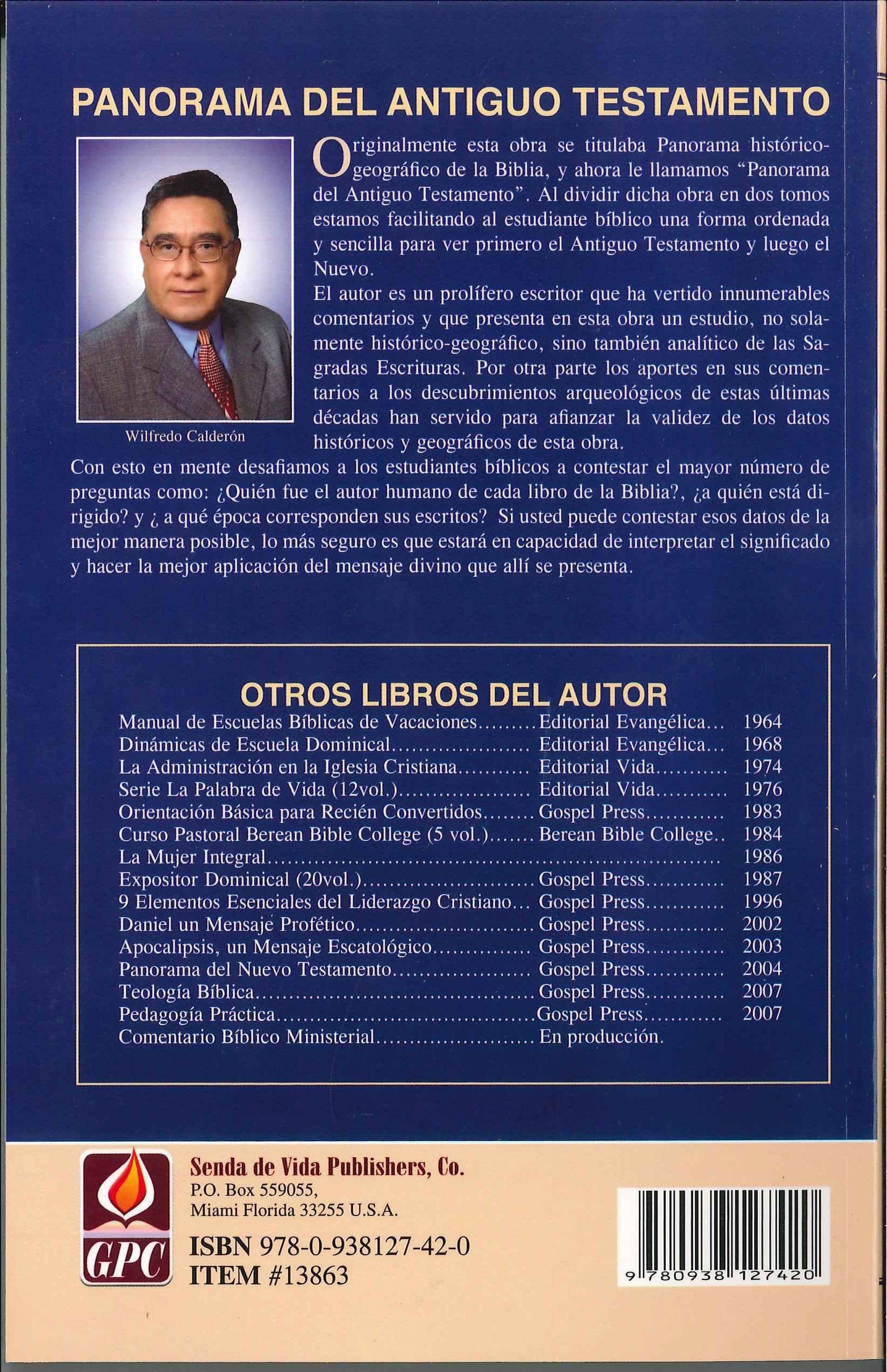 Panorama Del Antiguo Testamento: Un Estudio Historico - Wilfredo Calderón - Pura Vida Books