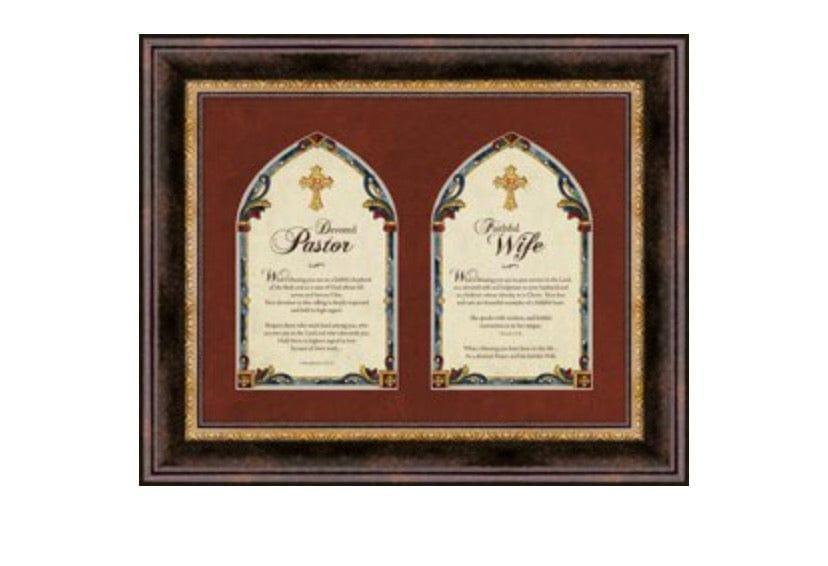 Pastor and Pasor's Wife- 17" x 14" Framed Wall Art - Pura Vida Books