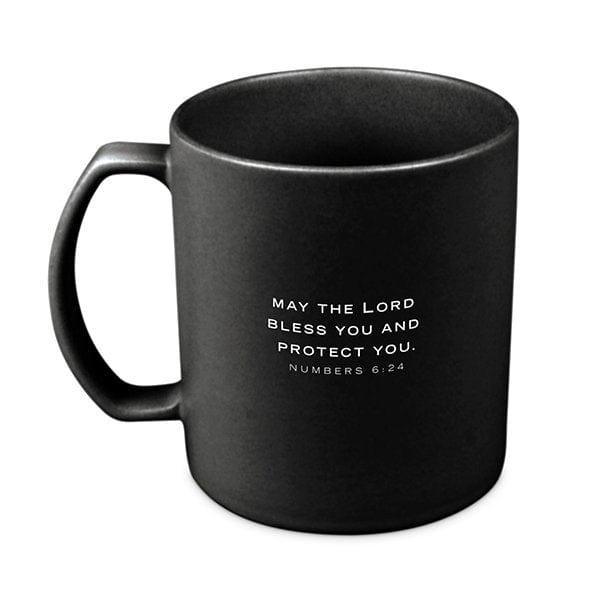 Pastor Ceramic Mug Black, Numbers 6:24 - Pura Vida Books