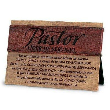 Pastor, Líder de Servicio, Placa - Pura Vida Books