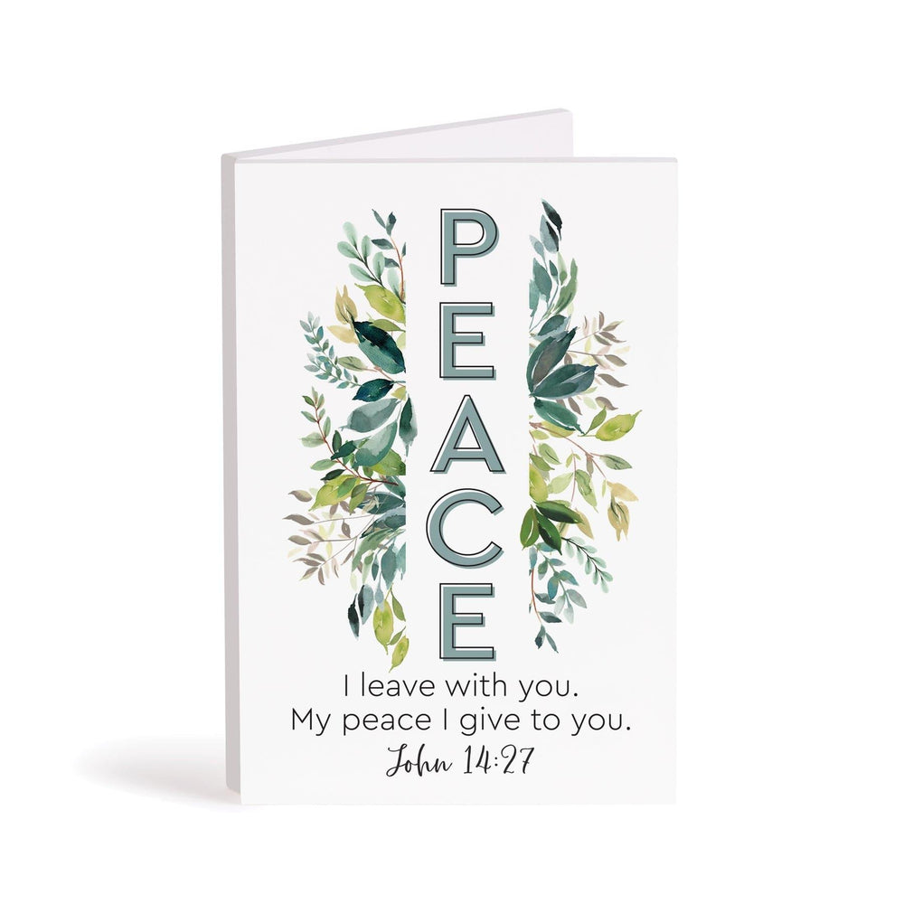 Peace I Leave With You Wooden Keepsake Card - Pura Vida Books