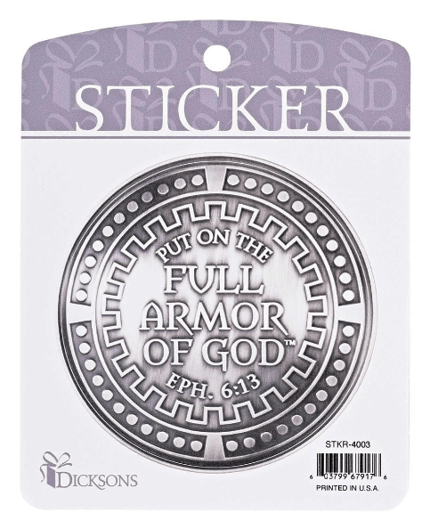 Pegatina Sticker Put on the full armor of God (Ponte la armadura de Dios)