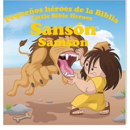 Pequeños héroes de la biblia- Sanson (Bilingüe) - Pura Vida Books