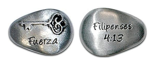 Piedra - Fuerza, Filipenses 4:13 - Pura Vida Books