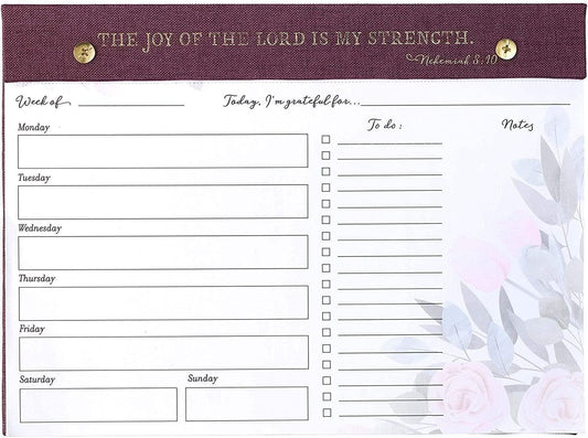 Planner Pad - Nehemiah 8:10 - Pura Vida Books