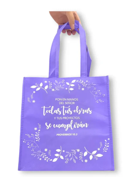 Pon En Manos Del Señor - Bolsa Tote Bag - Lila