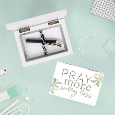 Pray More Worry Less Caja de Oración - Pura Vida Books