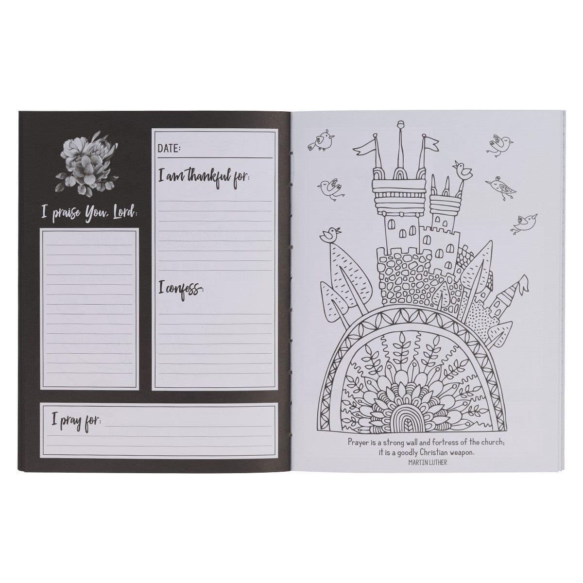 Pray More Worry Less Coloring Prayer Journal - Pura Vida Books