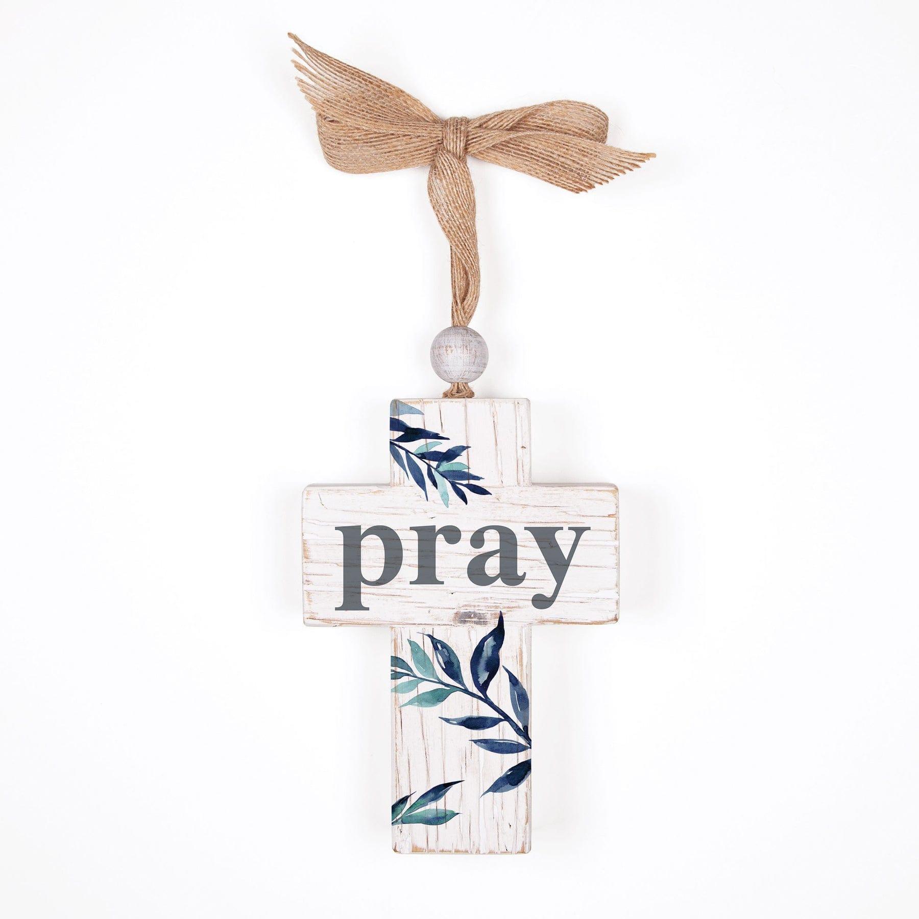 Pray Tabletop Cross Décor - Pura Vida Books