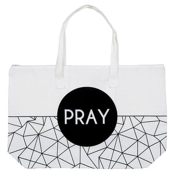 Pray Zipper Tote - Pura Vida Books