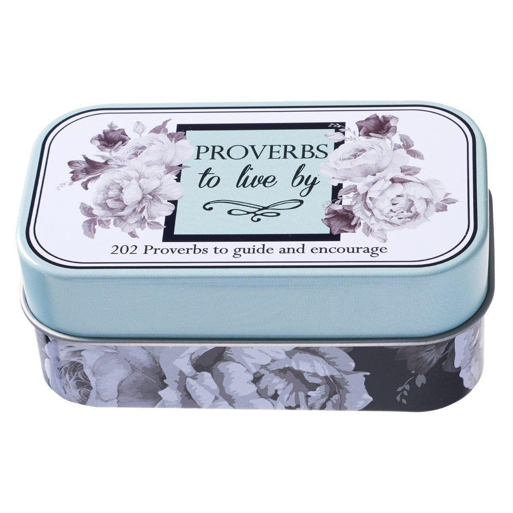 Proverbs to Live By Scripture Promise Cards in a Gift Tin - Pura Vida Books