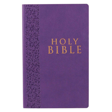 Purple Faux Leather King James Version Gift and Award Bible - Pura Vida Books