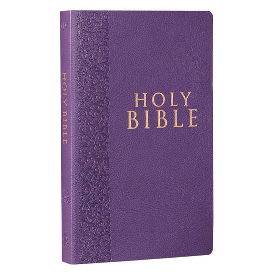 Purple Faux Leather King James Version Gift and Award Bible - Pura Vida Books