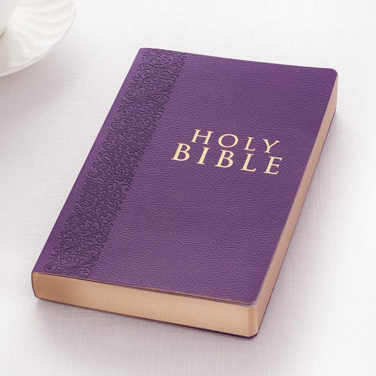 Purple Faux Leather King James Version Gift and Award Bible - Pura Vida Books