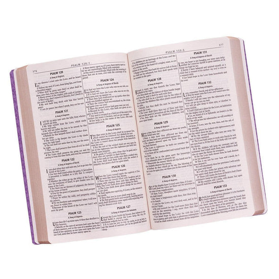 Purple Faux Leather King James Version Gift and Award Bible - Pura Vida Books