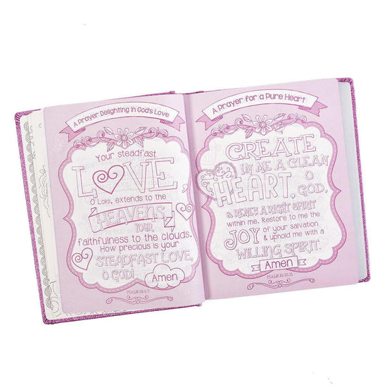 Purple Glitter My Creative Bible for Girls - ESV Journaling Bible - Pura Vida Books