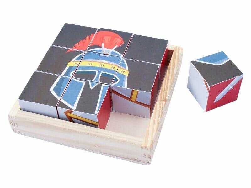 Puzzle Armor of God 6 Wood Blocks - Pura Vida Books