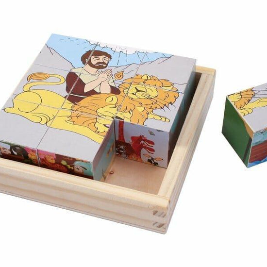 Puzzle Bible History 6 Wood Blocks - Pura Vida Books