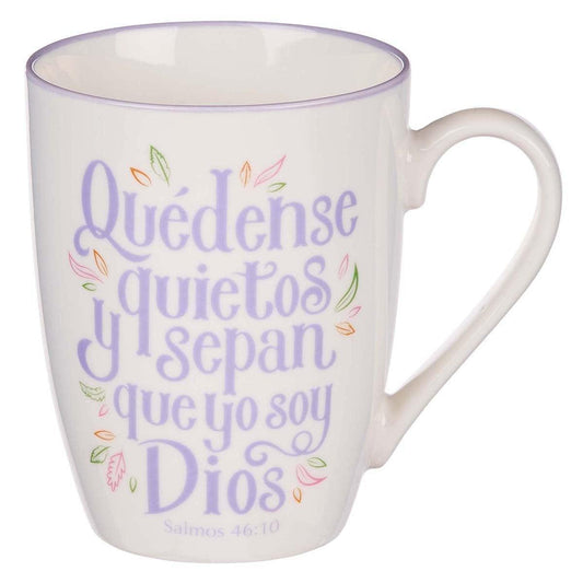 Quédense Quietos y Sepan Salmos Taza Cerámica – Salmos 46:10 - Pura Vida Books