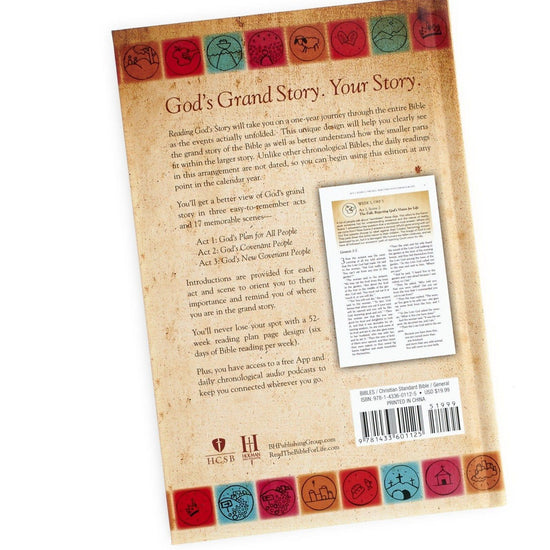 Reading God's Story, Hardcover: A Chronological Daily Bible - Pura Vida Books