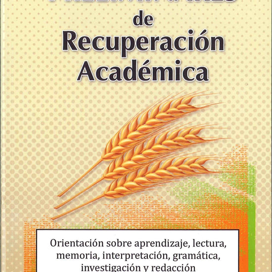 Recursos Preliminares de Recuperación Académica - Wilfredo Calderón - Pura Vida Books