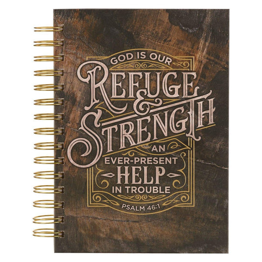 Refuge and Strength Brown and Black Woodgrain - Pura Vida Books