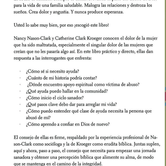 Refugio del abuso - Nancy Clark y Catherine Kroeger - Pura Vida Books