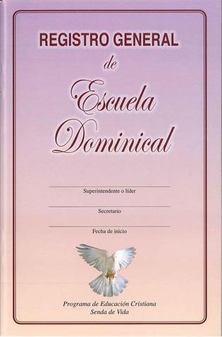 Registro General de escuela Dominical - Pura Vida Books