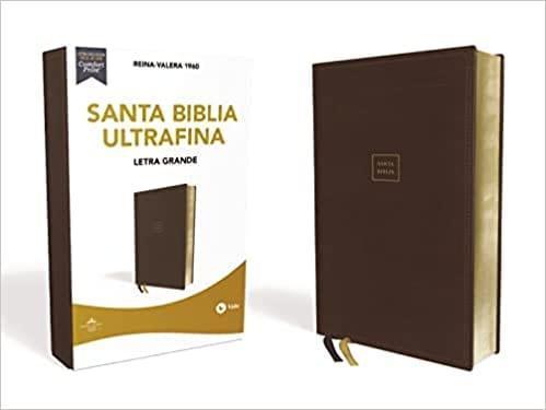 Reina Valera 1960 Santa Biblia Ultrafina Cafe - Pura Vida Books
