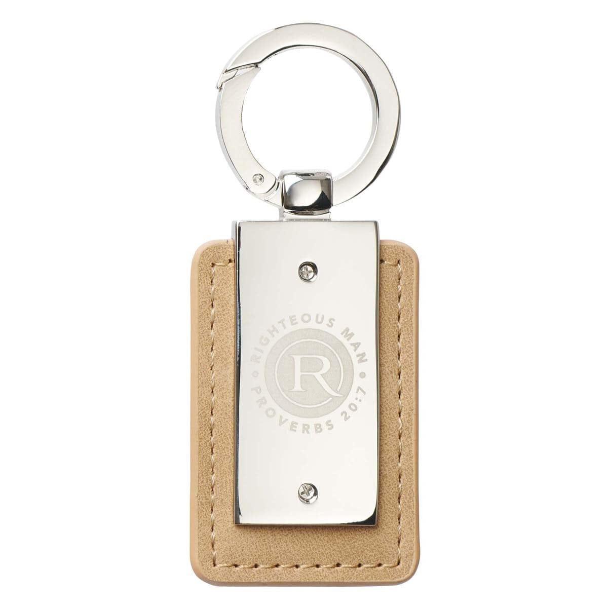 Righteous Man Key Ring in Tin - Proverbs 20:7 - Pura Vida Books