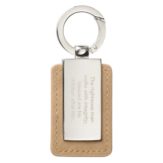 Righteous Man Key Ring in Tin - Proverbs 20:7 - Pura Vida Books