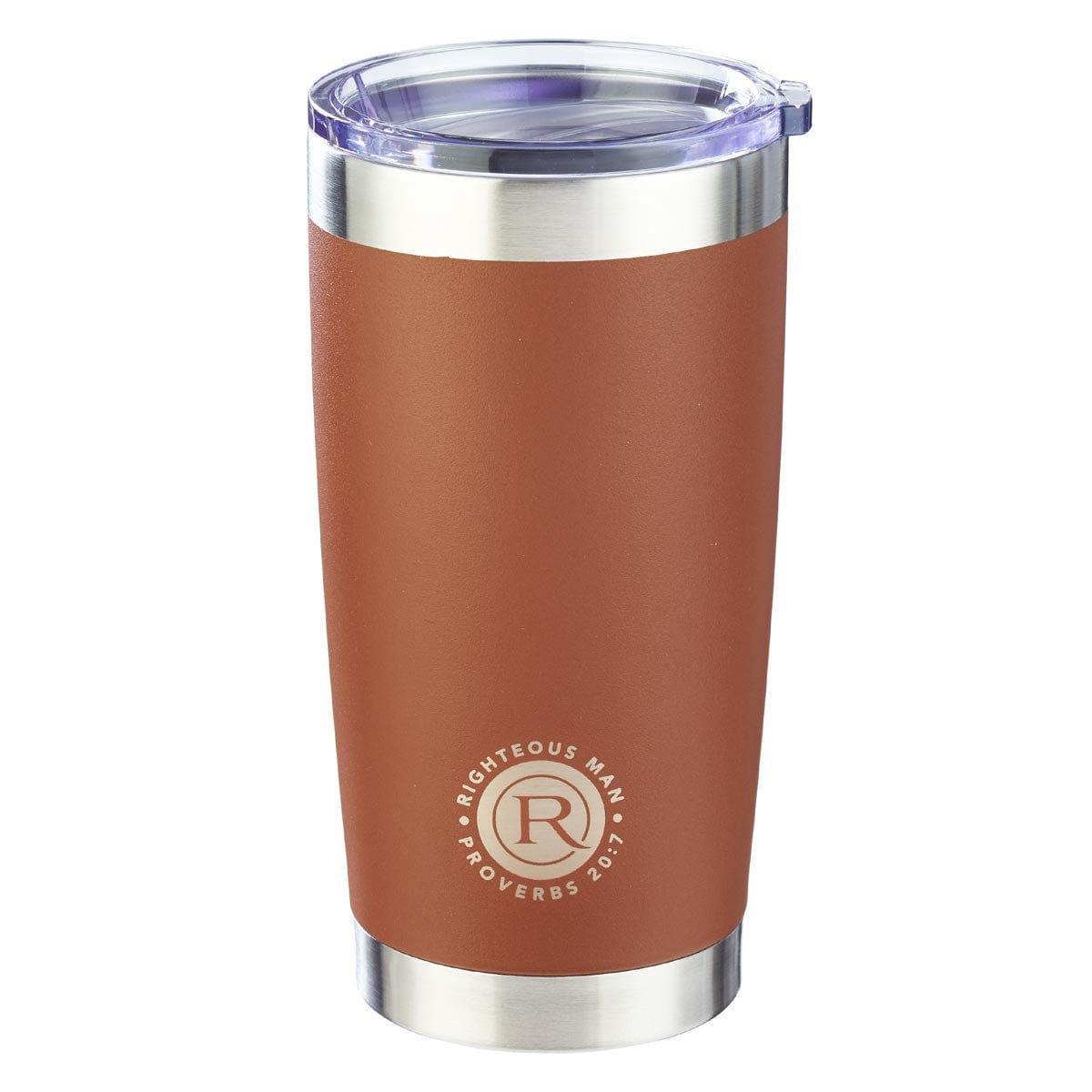 Righteous Man Stainless Steel Mug - Proverbs 20:7 - Pura Vida Books