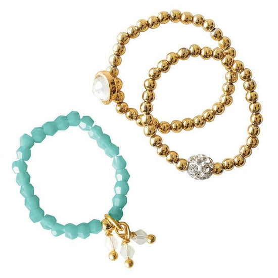 Ring Bling Stretch Ring Set - Be Brilliant - Pura Vida Books