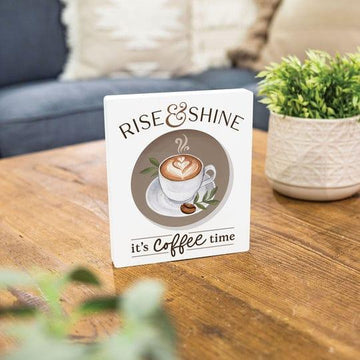 Rise And Shine It's Coffee Time Ornate Décor - Pura Vida Books