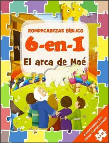 Rompecabeza Biblico 6 en 1 El arca de Noe - Pura Vida Books