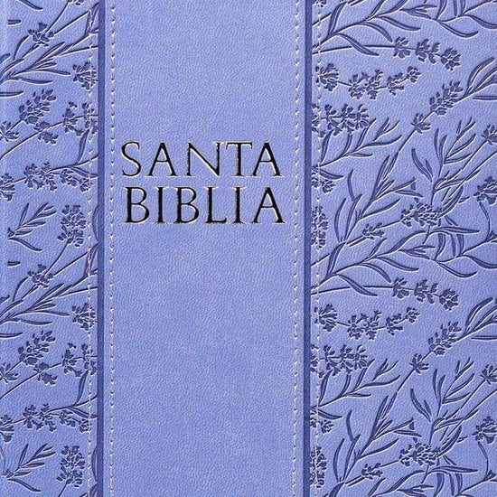 RV1960 Biblia Letra Grande Tamaño Manual Lila Con Referencias Zipper - Pura Vida Books