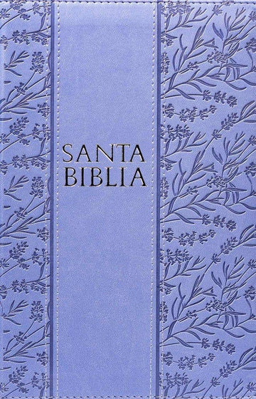 RV1960 Biblia Letra Grande Tamaño Manual Lila Con Referencias Zipper - Pura Vida Books